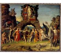 DQCJIYIGL Dipinti Famosi Tela e Immagini Vintage Quadri Marte y Venus o el Parnaso de Andrea Mantegna per L'arredamento Della Camera da Letto 60x90cm