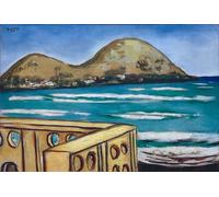 DQCJIYIGL Dipinti Famosi Tela e Immagini Vintage Quadri Paisaje cerca de Saint Cyr Sur Mer de Max Beckmann per L'arredamento Della Camera da Letto 60x90cm