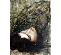 DQCJIYIGL Dipinti Famosi Tela e Immagini Vintage Quadri Ulises y las sirenas de John William Waterhouse per L'arredamento Della Camera da Letto 60x90cm