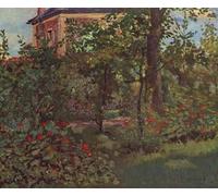 DQCJIYIGL Dipinti Famosi Tela e Immagini Vintage Quadri un rincón en el jardín de Bellevue de Edouard Manet per L'arredamento Della Camera da Letto 60x90cm