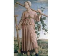 DQCJIYIGL Famoso Poster Con Artistiche Painting Image Alegoría del Otoño de Francesco Del Cossa per la Decorazione Della Parete 60x90cm
