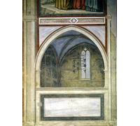 DQCJIYIGL Famoso Poster Con Artistiche Painting Image Arquitectura gótica de Giotto Di Bondone per la Decorazione Della Parete 60x90cm