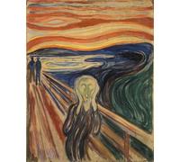 DQCJIYIGL Famoso Poster Con Artistiche Painting Image el grito de edvard munch per la Decorazione Della Parete 60x90cm