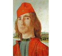 DQCJIYIGL Famoso Poster Con Artistiche Painting Image Hombre con boina roja de Vittore Carpaccio per la Decorazione Della Parete 60x90cm