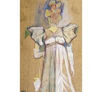 DQCJIYIGL Famoso Poster Con Artistiche Painting Image Jane Avril de Henri De Toulouse Lautrec per la Decorazione Della Parete 60x90cm