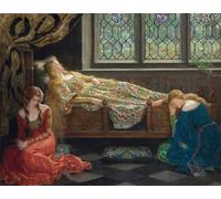 DQCJIYIGL Famoso Poster Con Artistiche Painting Image la bella durmiente de john collier per la Decorazione Della Parete 60x90cm