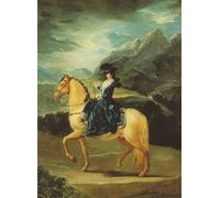 DQCJIYIGL Famoso Poster Con Artistiche Painting Image María Teresa de Vallabriga a caballo de Francisco De Goya per la Decorazione Della Parete 60x90cm