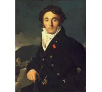 DQCJIYIGL Famoso Poster Con Artistiche Painting Image Retrato de Charles Cordier por Jean Auguste Ingres per la Decorazione Della Parete 60x90cm