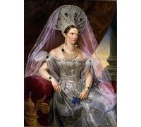 DQCJIYIGL Famoso Poster Con Artistiche Painting Image Retrato de la emperatriz Alexandra Fyodorovna por Krüger per la Decorazione Della Parete 60x90cm