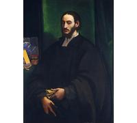 DQCJIYIGL Famoso Poster Con Artistiche Painting Image Retrato de un humanista de Del Piombo per la Decorazione Della Parete 60x90cm