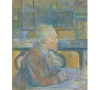 DQCJIYIGL Famoso Poster Con Artistiche Painting Image Retrato de Vincent Van Gogh por Henri De Toulouse Lautrec per la Decorazione Della Parete 60x90cm