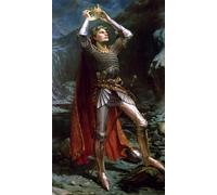DQCJIYIGL Famoso Poster Con Artistiche Painting Image Rey Arturo de Charles Ernest Butler per la Decorazione Della Parete 60x90cm