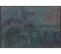 DQCJIYIGL Famoso Poster Con Artistiche Painting Image Señales en el cielo de Paul Klee per la Decorazione Della Parete 60x90cm