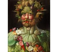 DQCJIYIGL Famoso Poster Con Artistiche Painting Image Vertumnus de Giuseppe Arcimboldo per la Decorazione Della Parete 60x90cm