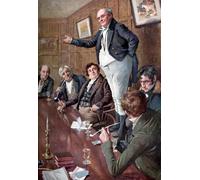 DQCJIYIGL Famoso Stampe su Canvas Stampa Artistica Charles Dickens y los papeles de Pickwick de Harold Copping per la Decorazione Domestica dell'ufficio 60x90cm