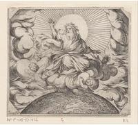 DQCJIYIGL Famoso Stampe su Canvas Stampa Artistica Dios separa la tierra y el agua de Antonio Tempesta per la Decorazione Domestica dell'ufficio 60x90cm