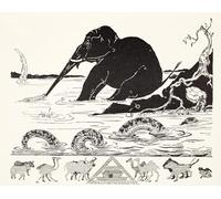 DQCJIYIGL Famoso Stampe su Canvas Stampa Artistica El niño del elefante al que le tiran de la nariz por Rudyard per la Decorazione Domestica dell'ufficio 60x90cm