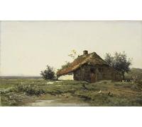 DQCJIYIGL Famoso Stampe su Canvas Stampa Artistica Granja en campos abiertos por Paul Constantine Gabriel per la Decorazione Domestica dell'ufficio 60x90cm