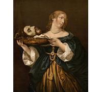 DQCJIYIGL Famoso Stampe su Canvas Stampa Artistica Herodías con la cabeza de Juan el Bautista de After Carlo Dolci per la Decorazione Domestica dell'ufficio 60x90cm