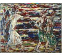 DQCJIYIGL Famoso Stampe su Canvas Stampa Artistica La expulsión de Chr Rohlf del paraíso de Christian Rohlfs per la Decorazione Domestica dell'ufficio 60x90cm