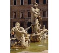DQCJIYIGL Famoso Stampe su Canvas Stampa Artistica la Fuente del Moro de Gian Lorenzo Bernini per la Decorazione Domestica dell'ufficio 60x90cm