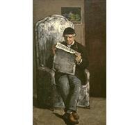 DQCJIYIGL Famoso Stampe su Canvas Stampa Artistica La lectura del padre del artista de Paul Cézanne per la Decorazione Domestica dell'ufficio 60x90cm