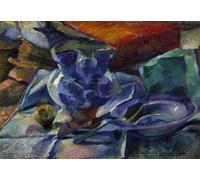 DQCJIYIGL Famoso Stampe su Canvas Stampa Artistica Naturaleza muerta con jarra y cubiertos Pintura de Umberto Boccioni per la Decorazione Domestica dell'ufficio 60x90cm