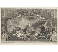 DQCJIYIGL Famoso Stampe su Canvas Stampa Artistica Neptuno se calma de Bernard Picart per la Decorazione Domestica dell'ufficio 60x90cm
