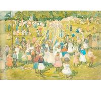 DQCJIYIGL Famoso Stampe su Canvas Stampa Artistica Primero de Mayo en Central Park de Maurice Brasil Prendergast per la Decorazione Domestica dell'ufficio 60x90cm