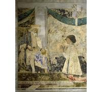 DQCJIYIGL Famoso Stampe su Canvas Stampa Artistica Retrato de Sigismondo Pandolfo Malatesta en oración ante San Sigismondo por Piero Della Francesca per la Decorazione Domestica dell'ufficio 60x90cm