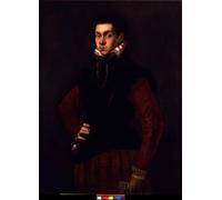DQCJIYIGL Famoso Stampe su Canvas Stampa Artistica Retrato de un hombrede Jacopo Robusti Tintoretto per la Decorazione Domestica dell'ufficio 60x90cm