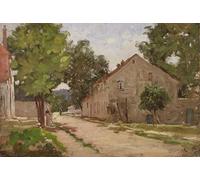 DQCJIYIGL Famoso Stampe su Canvas Stampa Artistica Ruta de Port marly por Camille Jacob Pissarro per la Decorazione Domestica dell'ufficio 60x90cm