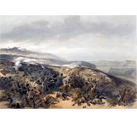 DQCJIYIGL Poster e Stampe Segunda carga de los guardias cuando recuperaron la batería de dos cañones en la batalla de Inkerman por William Simpson per L'arredamento del Soggiorno 60x90cm