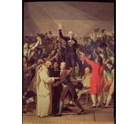 DQCJIYIGL Tela e Immagini el juramento de la cancha de tenis el jueves de junio Detalle del grupo que rodea a Bailly de Jacques Louis David per L'arredamento Della Camera da Letto 60x90cm