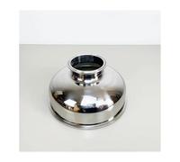 DQFOCPHHAA 10" Flange267mm Tri-clamp Extraction Flat Cover/cap with Middle 6" Ferrule Clamp for Extractive,SS304
