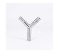 DQFOCPHHAA 19mm 3/4" Hose Barb Butt Welding Y Shaped 3 Way SUS 304 Stainless Steel Fitting Spliter Homebrew Beer Wine