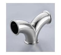 DQFOCPHHAA 63mm Pipe OD x 2.5" Tri Clamp Y-Shaped Elbow 3 Way SUS 304 Stainless Fitting Homebrew Beer Wine Diary Product