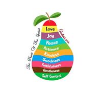 DQFOCPHHAA Fruit of the Posters for, Christian Bible Verse Wall-Art for Sunday School Classroom, Homeschool Educational Scripture Decor(Unframed,16x24inch(40x60cm))