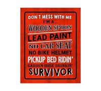 DQFOCPHHAA Humorous Typography Art Print - Sarcastic Don't Mess With Me for Home Office Decor and Gift Giving(Unframed,16x24inch(40x60cm))