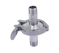 DQFOCPHHAA Set Ferrule Fitting +Clamp+Gasket 3/4" NPT Male -1.5" Tri Clamp 304 Stainless
