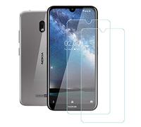 DQG 2 Pezzi per Nokia 2.2 Vetro Temperato, Film Pellicola Trasparente Screen Protector Schermo Protettore Protezione Pellicola Protettiva per Nokia 2.2 (5.71")