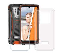 DQG Cover per Blackview 6900 + Pellicola Protettiva in Vetro Temperato, Morbido Silicone Custodia Trasparente TPU Case - HD Schermo Protettore per (5.84")