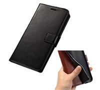 DQG Cover per LG Wing (6.8"), Stand PU Pelle Portafoglio Flip Case Guscio in Silicone TPU Custodia Protettiva LG Wing (6.8") - Black