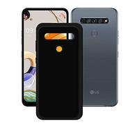 DQG per LG K51S Custodia, Nero Ultrasottile Silicone Case TPU Shell Morbida Sottile Protettivo Copertura Antiurto Cover per (6.55")