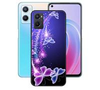 DQG per Oppo A96 4G Custodia, Nero Ultrasottile Silicone Case TPU Shell Morbida Sottile Protettivo Copertura Antiurto Cover per Oppo A96 4G (6.59") - BST7
