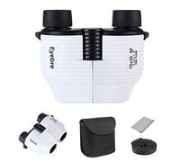 DQQ 10X25 Binocolo Compatto Mini Professionale Potente Portabile Binocoli Fuoco Fisso Visione Notturna per Teatro Opera,Birdwatching,d'avvistamento,Caccia,bianca