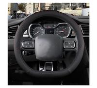 DQRG Coprivolante Traspirante per Citroen per Berlingo per E-Berlingo per Berlingo XL Coprivolante per Auto A Forma di D Accessori Auto in Pelle PU Coprivolante Auto(Nero)