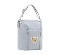 Dqsgiqe Borsa termica per bottiglie per bambini | Isolata leggera e carina - Borsa per il latte materno - per il trasporto del latte materno - trasporto Kita passeggino all'aperto, Blu, vedi