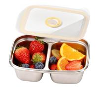 Dqsgiqe Contenitore per il pranzo per adulti, a prova di perdite, in acciaio, per la conservazione degli alimenti, per la scuola, feste, picnic, attività all'aperto, campeggio, escursionismo