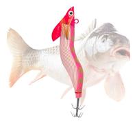Dqsgiqe Esca artificiale da pesca realistica che si al buio, esche di calamo, per principianti e appassionati di viaggi in acqua , fiumi, laghi, laghetti, ruscelli, ponti